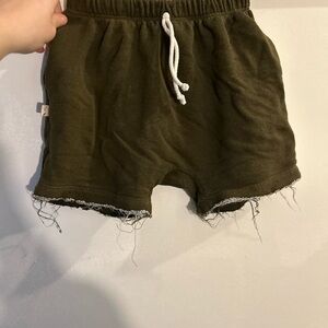 Olive Green Kids Shorts